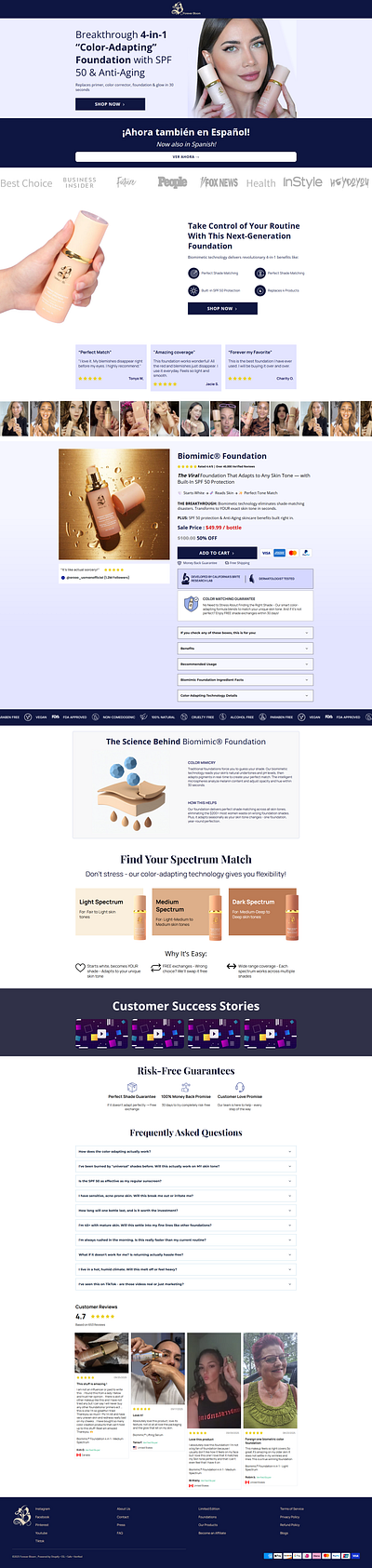 Foundation Forever Bloom - Funnelish design designing funnel funnel funnelbuilder funnelish sales funnel sales page