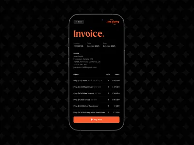 Invoice - Daily UI #046 app dailyui dark mode invoice light mode receipt ui
