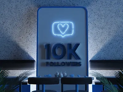 Eatsoftie 20K Follower 3D Animation 3d animation b3d blender branding design graphic design illustration motion graphics ui