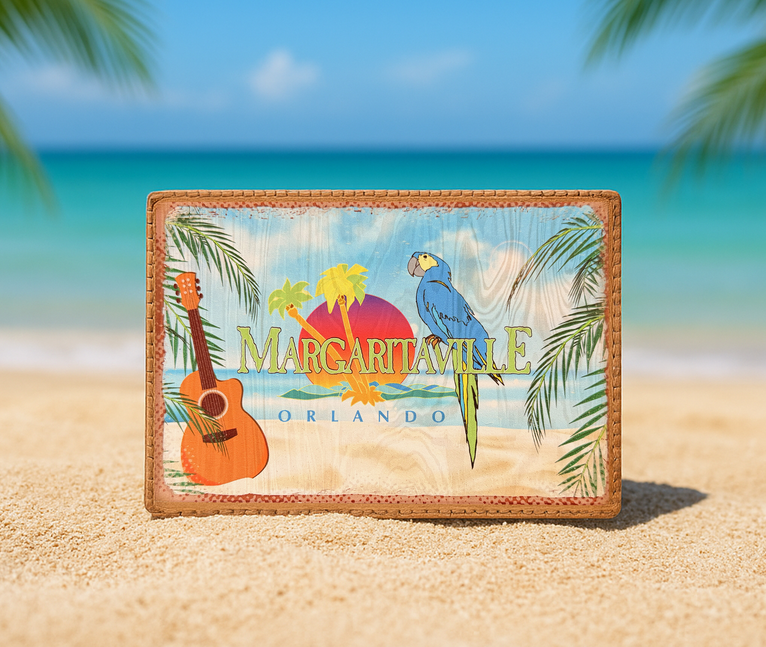 Margaritaville Orlando Wooden Postcard citywalk margaritaville orlando universal universalstudios