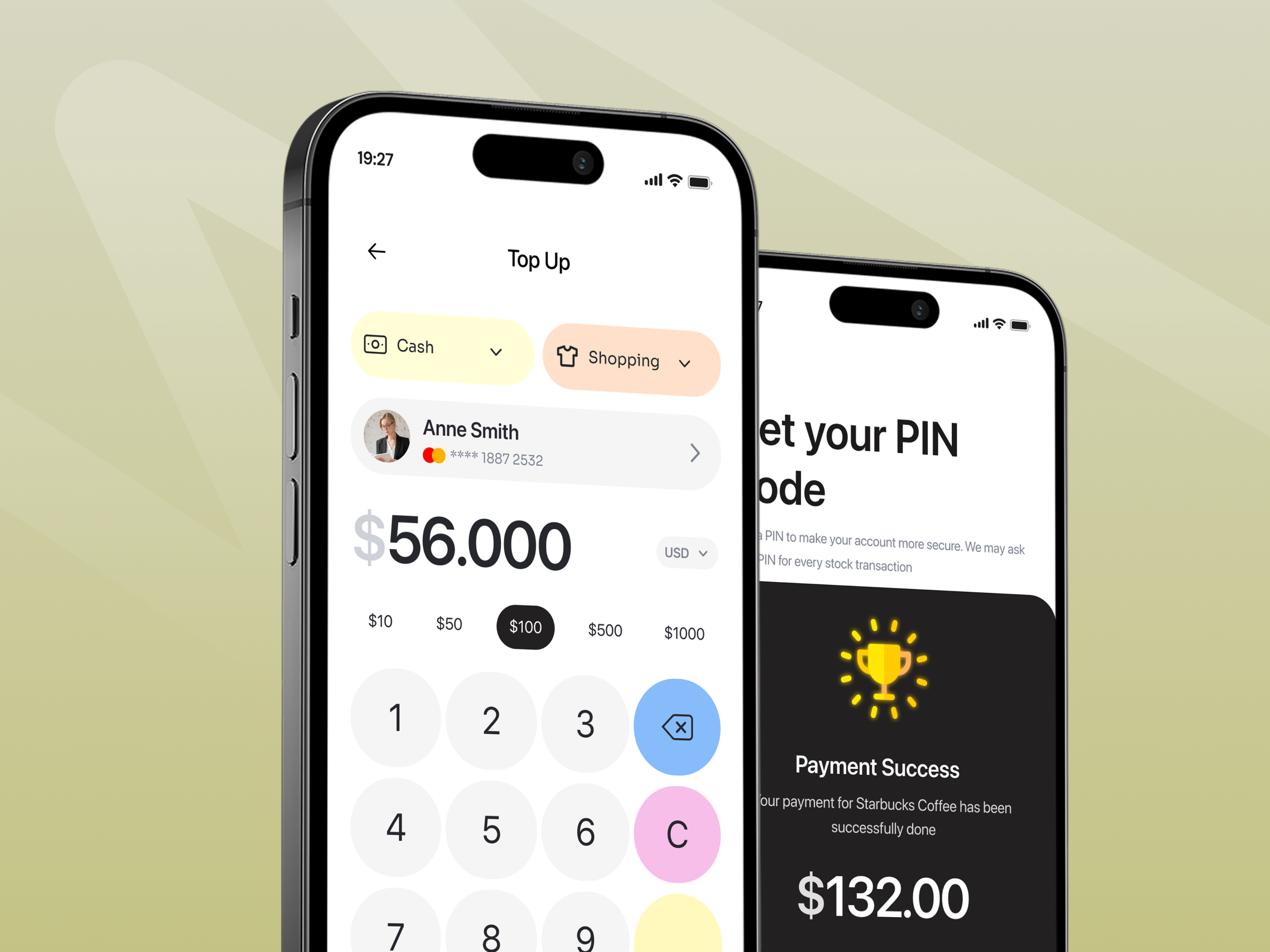 Finance mobile application ui design by Roohi Koohi on Dribbble
