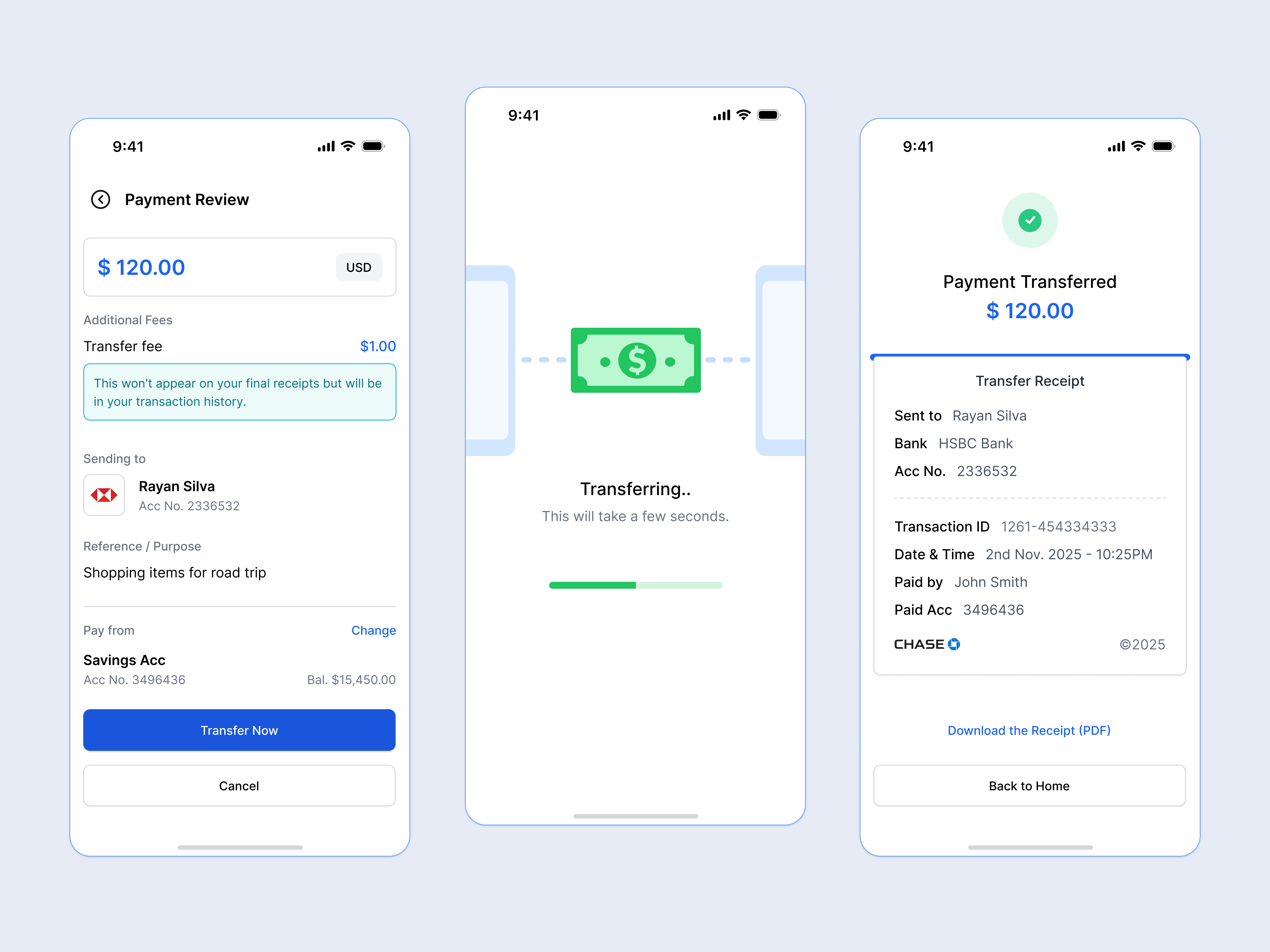 Money Transfer - Day 02 banking design ios mobile app money online banking transfer ui ux