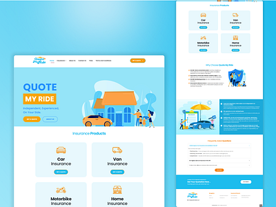 Quote My Ride Website ui
