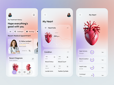AI Healthcare Mobile App Design ai app ai app design ai doctor appoinment ai healthcare app app doctor doctor app doctor booking app doctor scheduling screens health healthcare healthcare app healthcare mobile app mobile mobile app