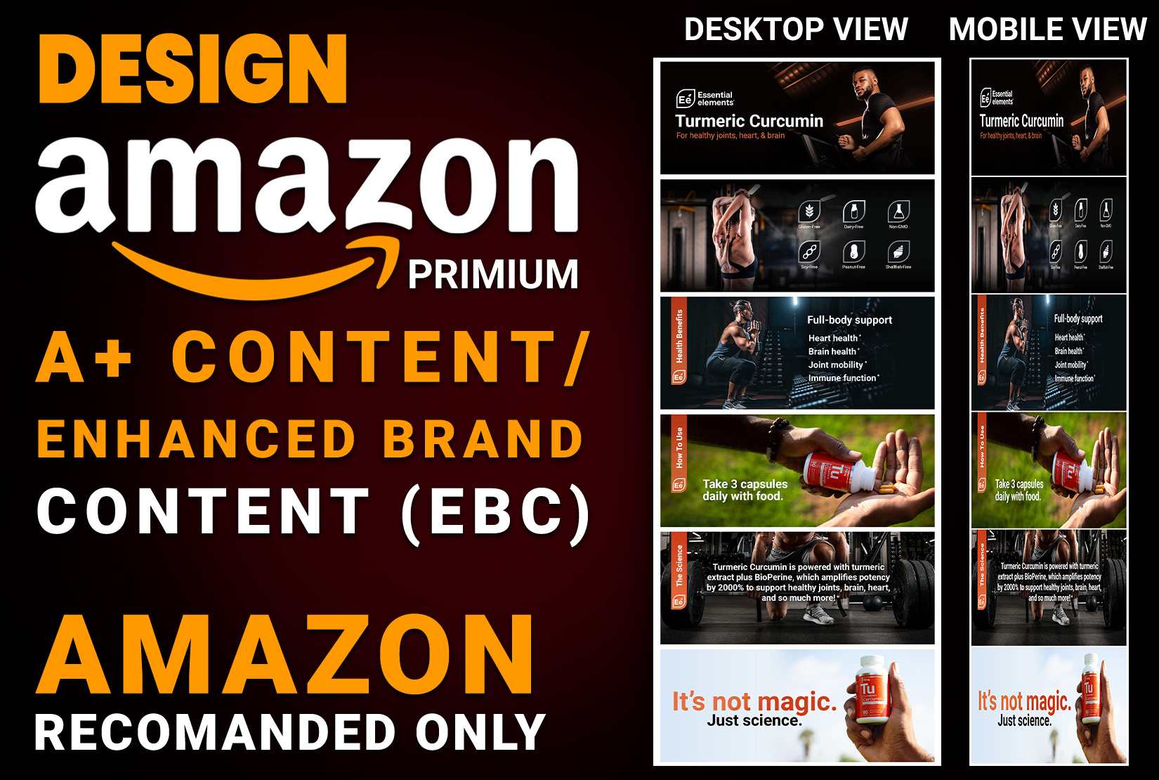 Example of Amazon Premium A+ Content Design