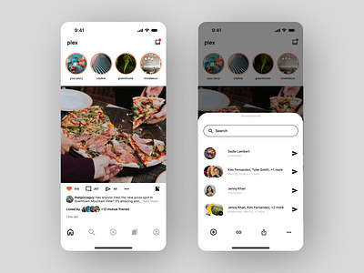 Simple, Seamless Sharing 🍕 appdesign dailyui minimal sharebutton shareui simple socialapp socialmedia ui uidesign ux uxdesign