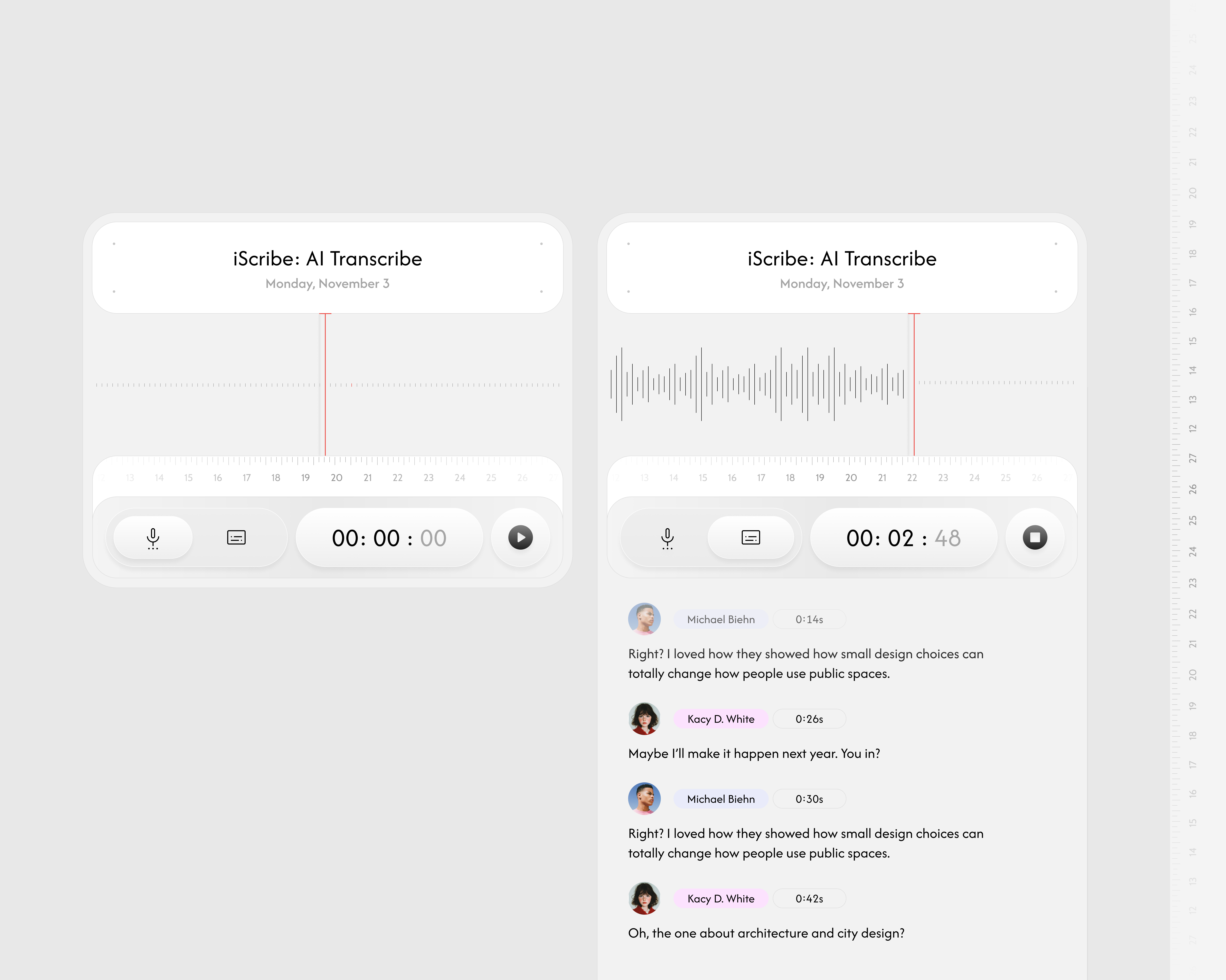 Example of Widgets Design