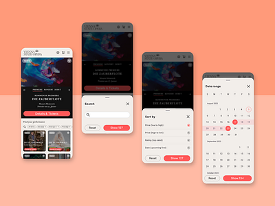 Mobile Seat Selection Redesign concert mobile ui design opera seat selection tickets ui venue