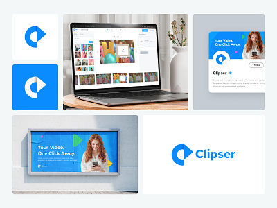 Clipser - Brand Identity ai video maker branding logo saas branding startup branding ui design video templates visual identity webapp
