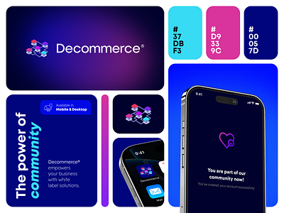 Decommerce® Branding branding design inspiration interface design mobile app ui ux