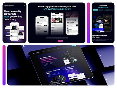 Decommerce® Website community design ins inspiration mobile ui use cases