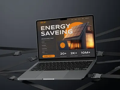 Cleantech Landing page - Solar Company UI/UX Design austin design agency branding cleantech energy web design esg dashboard graphic design solar dashboard solar ui ux solar web design ui ui ux design ux design