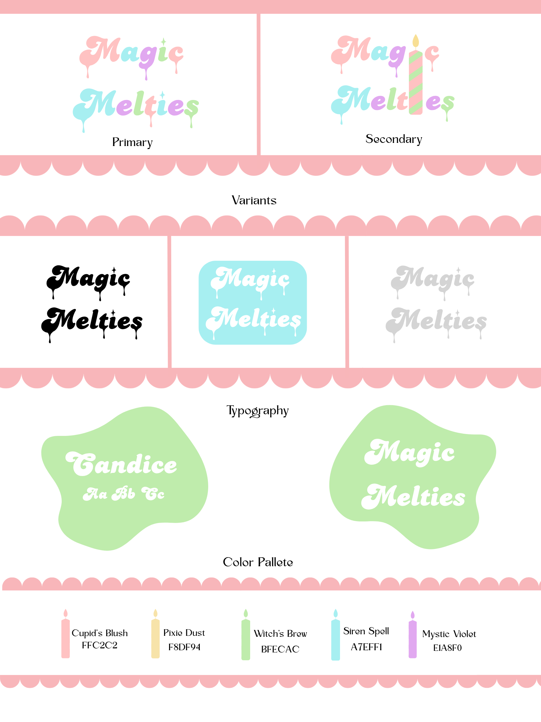 Magic Melties Branding Design Board branding graphic design logo