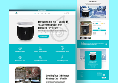 Water pot Shopify Web Landing Page UI Design landing for app minimalist minimalist ui web design