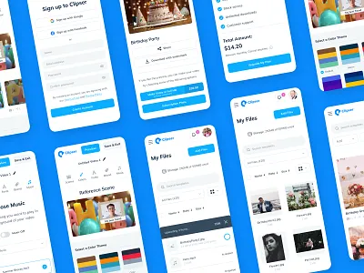 Clipser - Responsive UI ai video mobile product design responsive design saas ui ux video platform webapp ui