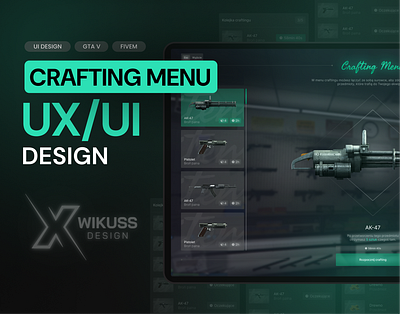 Game UI/Fivem/GTA V Crafting Menu crafting menu crafting menu ui fivem fivem crafting menu game game crafting menu game design game ui game ui design gta rp gta v gta v crafting menu roleplay ui