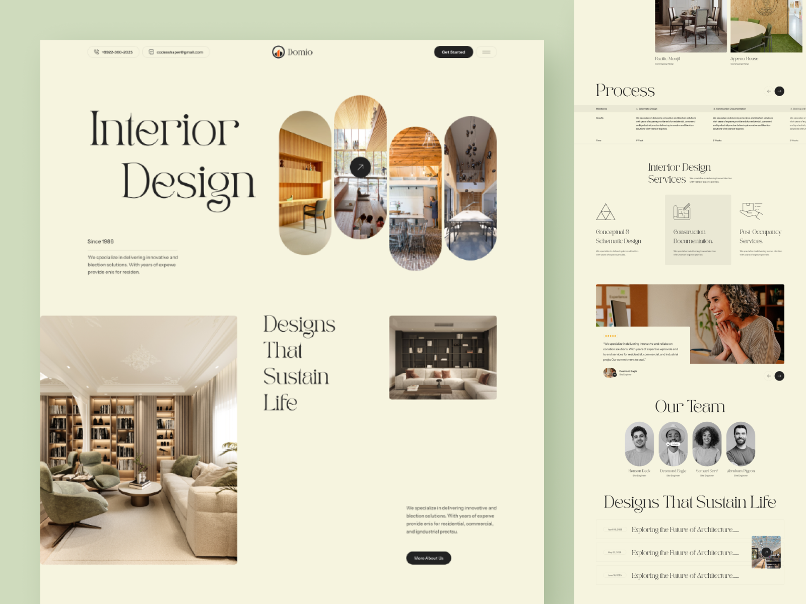 Example of Startup Website & Landing Page UI