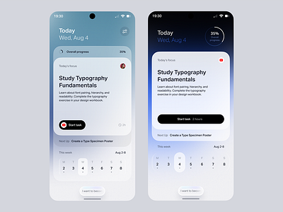Agentic calendar AI experience agentic agi brand branding calendar dark light loader product productivity ui ux white