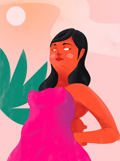 Gabriela amado authorial brasilidades brazil brazilian canela colorful cravo flower illustration jorge orange pink plant rose vegetation