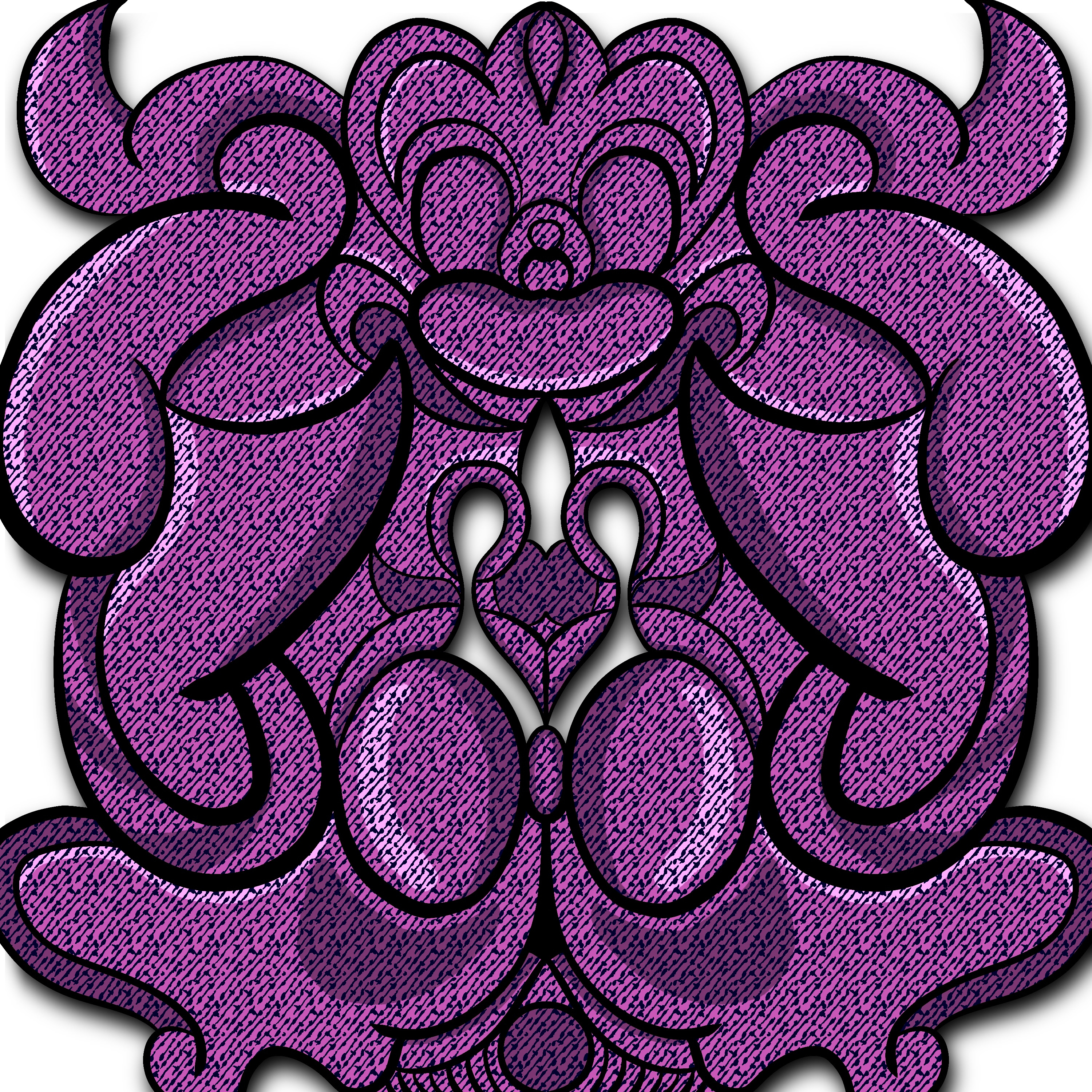 Drewdles Bear abstract art design drewdles graphic design line art procreate sticker art