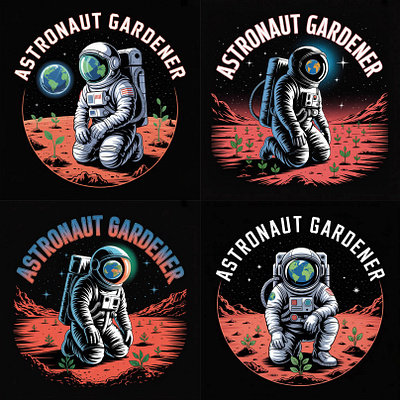 “Even in space, life finds a way to grow.” 🌍✨ astronautart astronautgardener cosmicdesign creativeuniverse galaxyvibes outerspacedesign spaceart