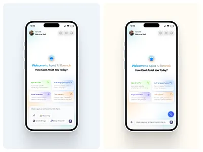 AI Chat App Design – Modern Mobile Interface for Smart Assistant ai app design ai assistant ai platform chatbot chatbot app chatgpt app clean ui futuristic design gradient ui ios app design mehbubur rahman minimal app ui minimal interface mobile app mobile app concept mobile ui modern mobile app neumorphism smart assistant trending ui