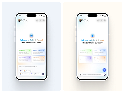 AI Chat App Design – Modern Mobile Interface for Smart Assistant ai app design ai assistant ai platform chatbot chatbot app chatgpt app clean ui futuristic design gradient ui ios app design mehbubur rahman minimal app ui minimal interface mobile app mobile app concept mobile ui modern mobile app neumorphism smart assistant trending ui