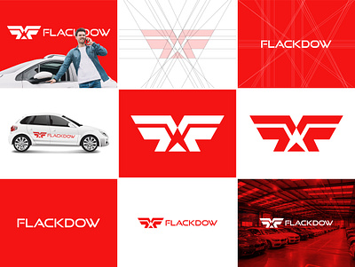 Logo design for flackdow car company automobile logo automotive logo branding car company logo car logo car logo design design f logo f logo design faw logo ff logo graphic design letter logo logistics logo logo logo design logo identity logos monogram monogram logo