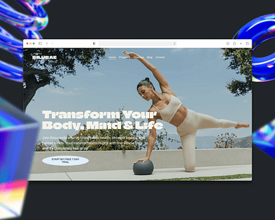 Silurae css fitness website health wellness html landing page responsive design seo squarespace ui ux web design