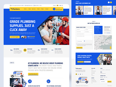 Online Plumbing Store Website branding design homepage illustration landing landing page online store onlinehardwarestore onlinestoredesign plumbing plumbing online store plumbing website plumbing white buy plumbingsupplies productdesign store ui uiux web design website