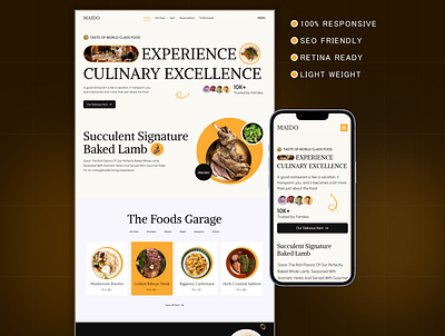 Restaurant Website clean website creative website eating fast food website food food and beverage food menu design food ordering website food website landing page minimal website restairant app restaurant restaurant web restaurant website trendy design web design webdesign website website design