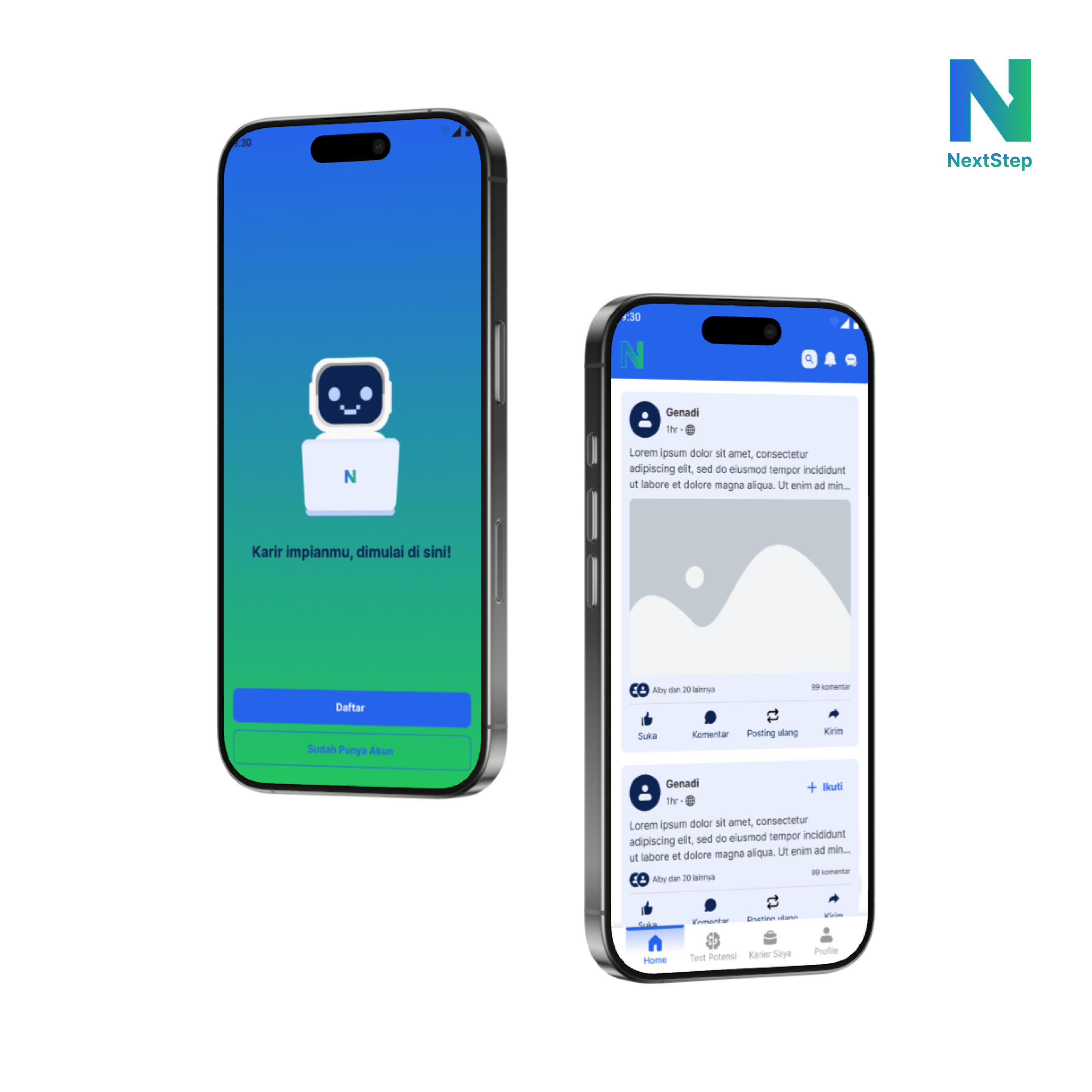 NextStep animation app design design systems prototype ui design ux design
