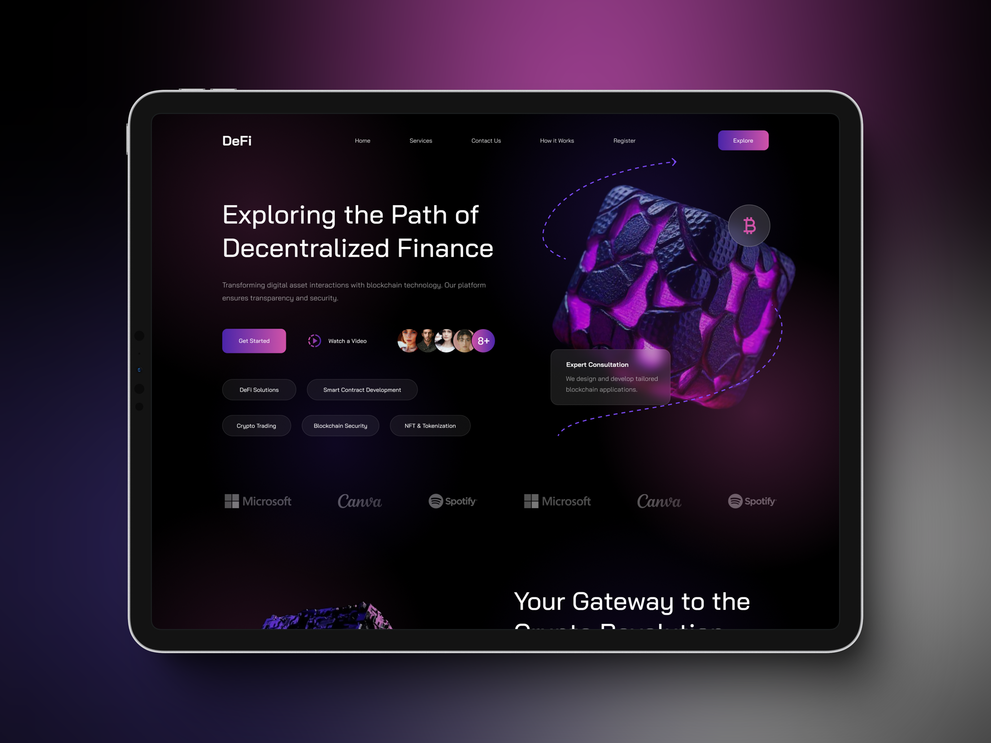 DeFi Crypto Blockchain Website UI Design | Web3 Fintech 2025 by Meo Studio  - UX UI | Web Design | Web & Mobile App on Dribbble