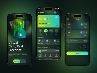 WayPay — Modern Digital Payment App & Platform UI Design appdesign bankingapp digitalwallet dribbbledesign financeappui financeplatform financeux fintechdesign minimalui mobileappdesign moneytransfer paymentapp uiuxinspiration uxuidesign waypay