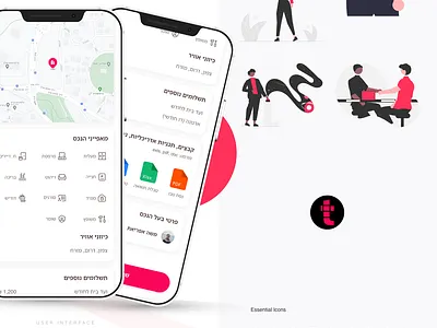 Teaser. Connecting people and realestate app design designer realestate teaser ui ux