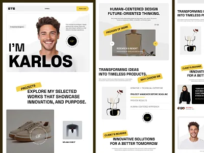 Personal Portfoilo - web design - landing page jabel kahaf landing page landing page ui minimal minimalist portfolio portfolio agency portfolio website professional ui design ui ux ui ux design web design web ui design website design website mockup website ui design