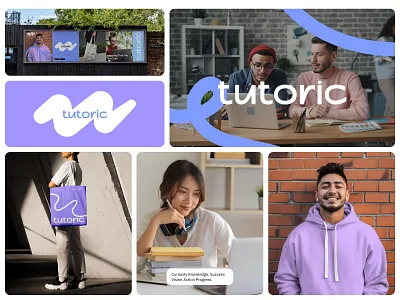 Tutoric- Online education Logo & Branding ai startup branding custom logo education branding education logo elearning logo logotype online education typography logo