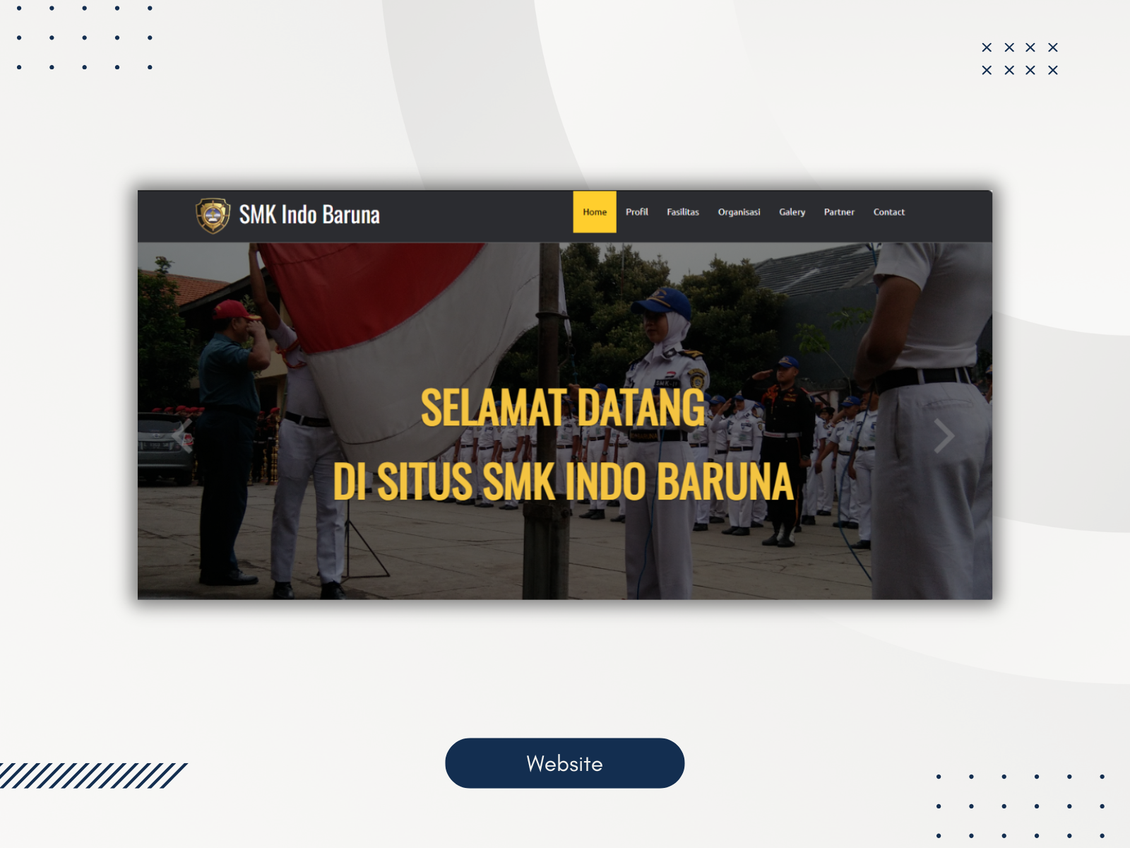 WEB - SMK Indo Baruna design ui website