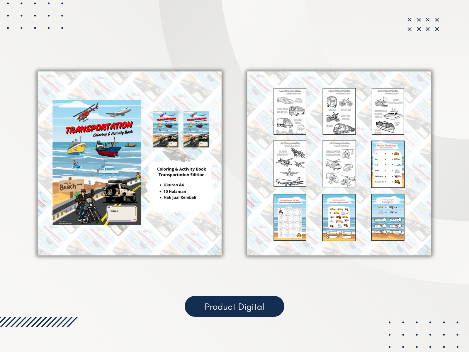 Product Digital - Coloring Book branding design illustration