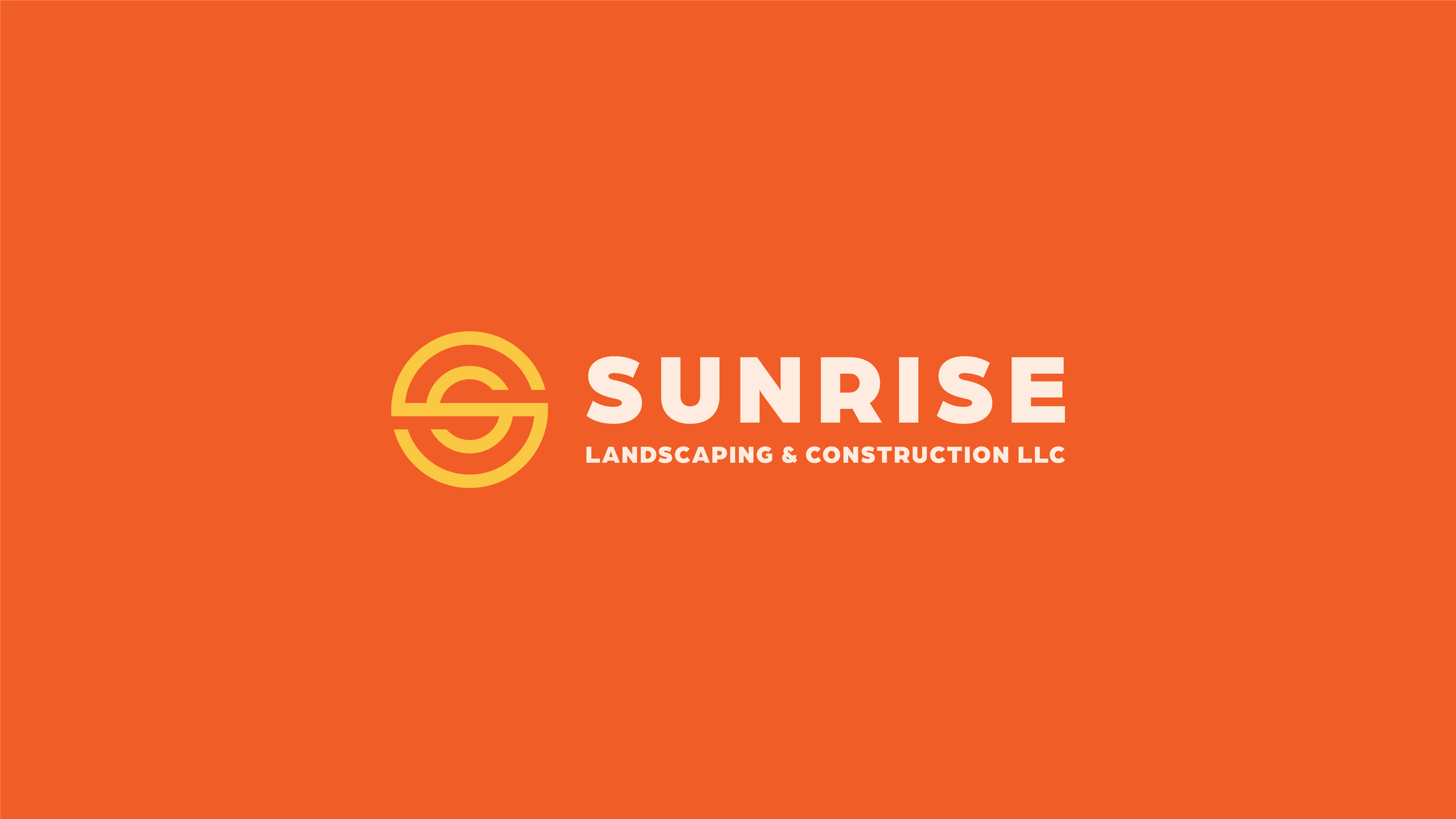 Sunrise Landscaping Logo Design brand design branding construction logo design graphic design logo design
