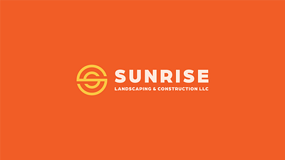 Sunrise Landscaping Logo Design brand design branding construction logo design graphic design logo design