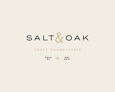 Salt & Oak Branding brand branding design graphic design identity illustration logo