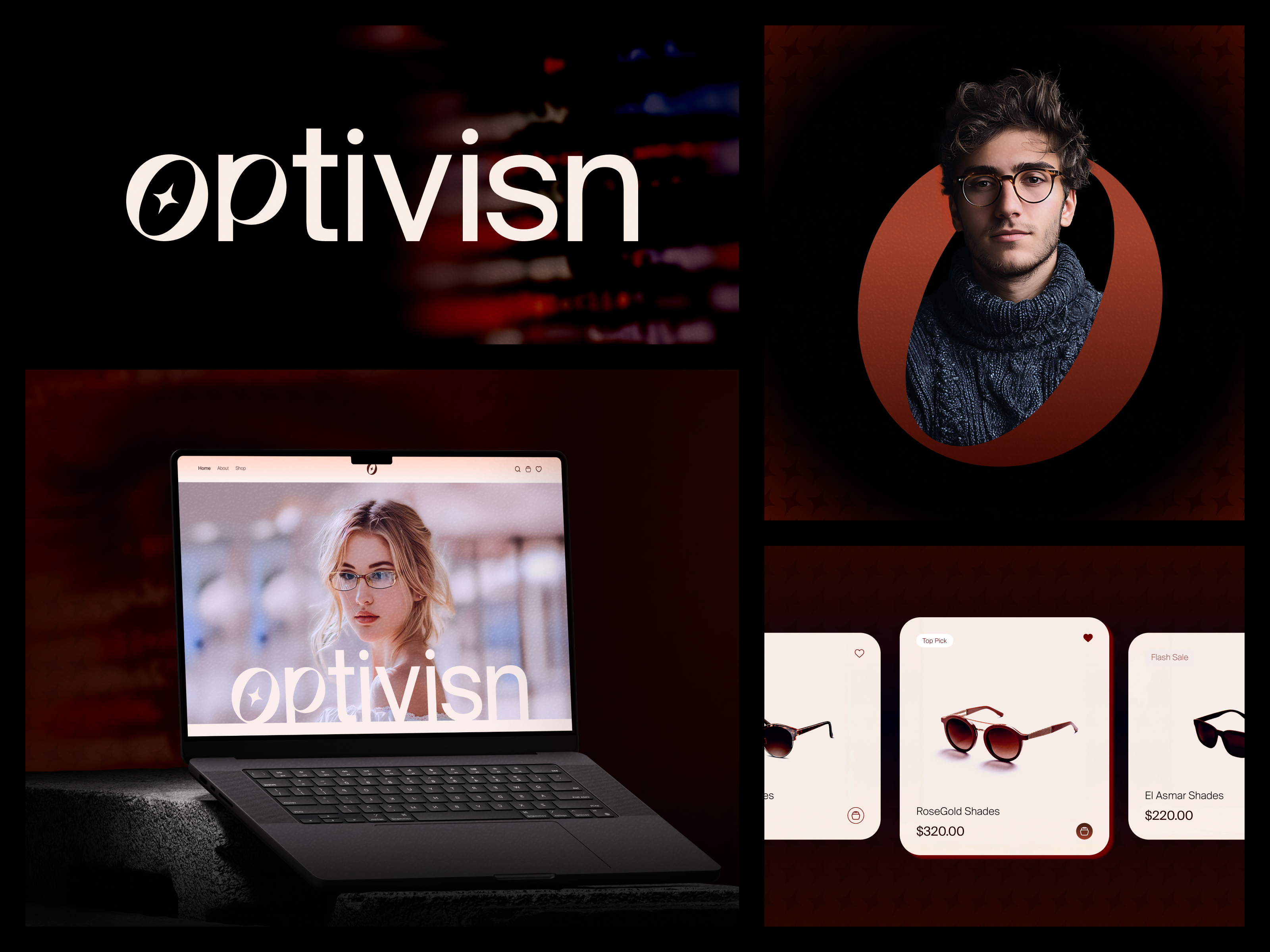 Optivisn • Modern Eyewear Brand Identity bold brand design brand identity brand presentation brandidentity branding design digital branding eyewear branding fashion graphic design logo logo design logoexploration visual identity wingly agency