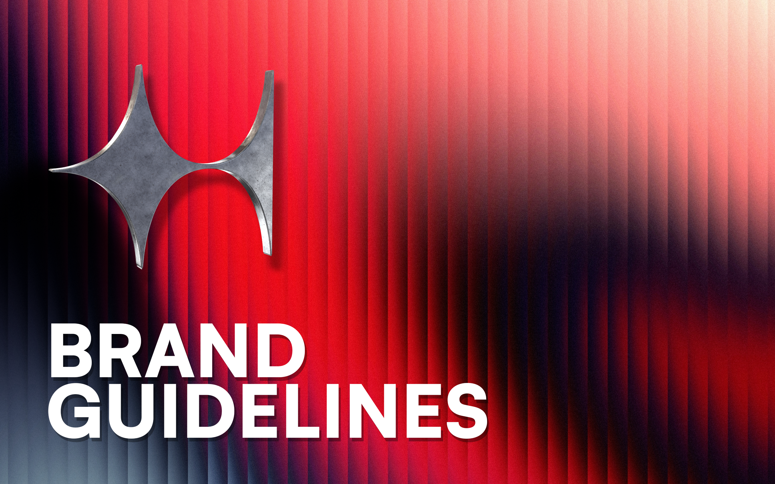 Brand Guidelines for Creative Agency - Blink & Hide brand guidelines brand strategy branding creative agency creativity design design system font graphic design grid logo design red startups uiux visual identity