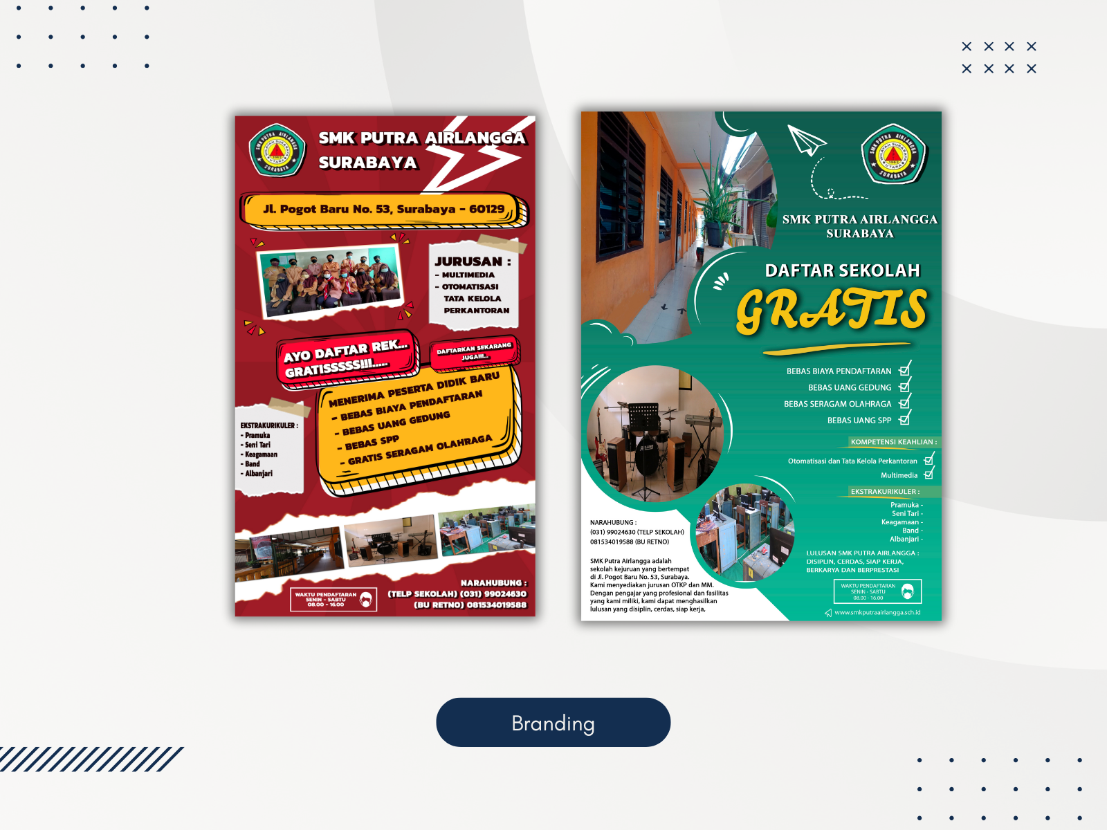 Branding - SMK Putra Airlangga branding design graphic design illustration typography