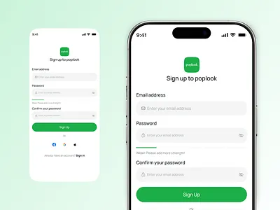 Modest Islamic Clothing Store App UI/UX app fashion input field log in login login design login form login page login screen mobile mobile app shopping app sign in sign up signin signup signup form signup page signup screen signupform