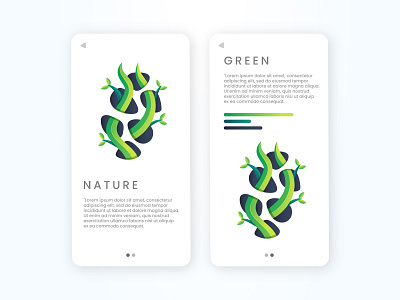 Green Nature 3d amazing logo app logo art branding business creative design environment gradient logo graphic design green illustration logo mobile app modern nature ui ui design ux