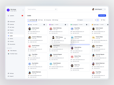 QuickSuite: Pipeline View agencymanagement allinoneplatform businesssoftware crmsoftware dashboarddesign designagency designportfolio digitalagencytool documenthub freelancedashboard freelancertool invoiceautomation leadmanagement productivityapp saasdesign servicebasedbusiness smallbusinesstech uiinspiration uxdesign workflowsolution