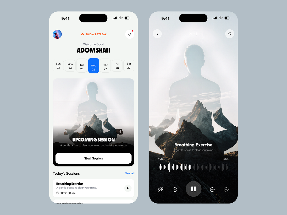 Meditation App Design Image 0
