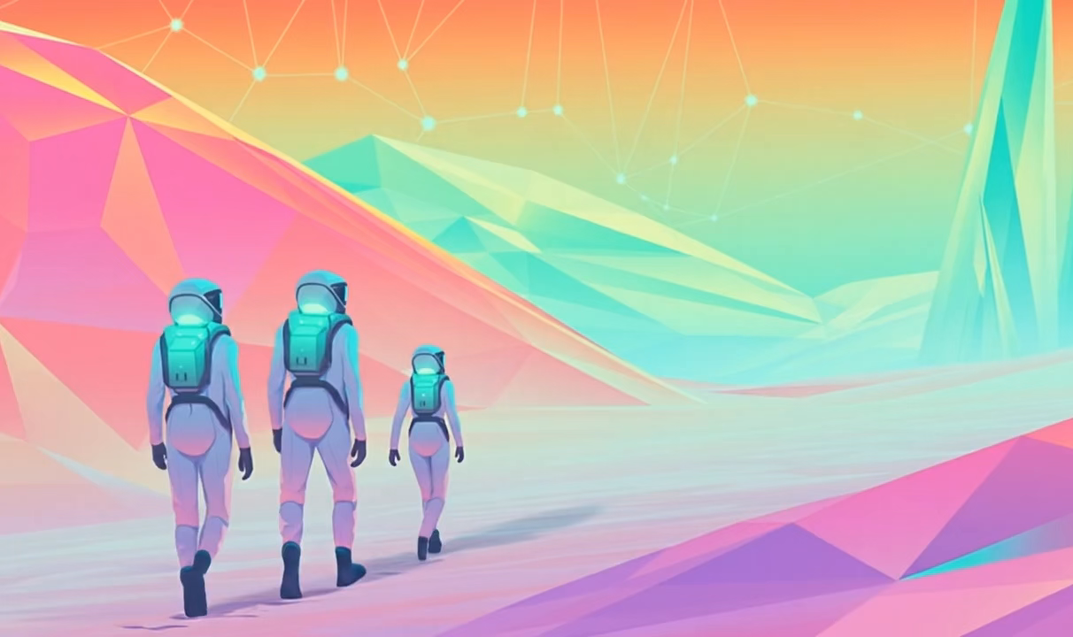 Example of Futuristic Concept Hero Illustration